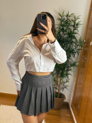 CAMISA CROP BLANCA