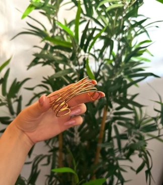 BRAZALETE DORADO ACERO